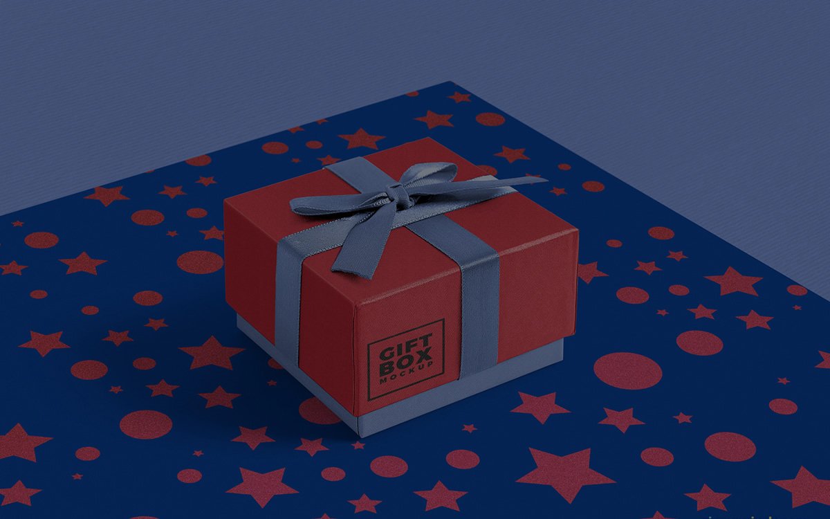 A wrapped gift box with a bow