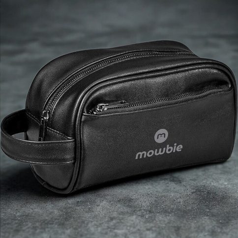 Leather toiletry bag