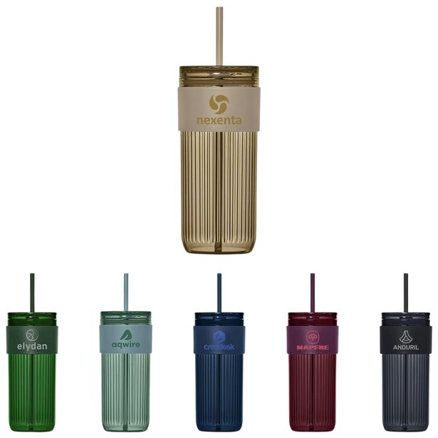 Glass tumblers with lid