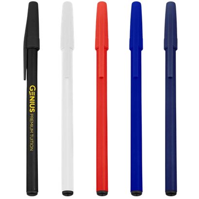 Ballpoint pens, assorted colours