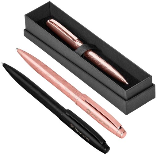 Rose gold pen in box