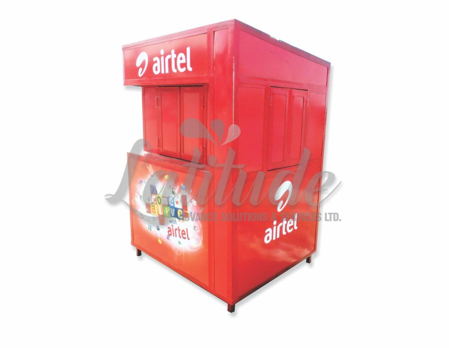 Branded kiosk for Coca-Cola