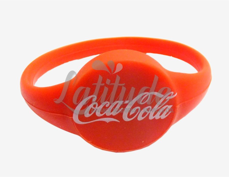 Silicone wristband for Coca-Cola